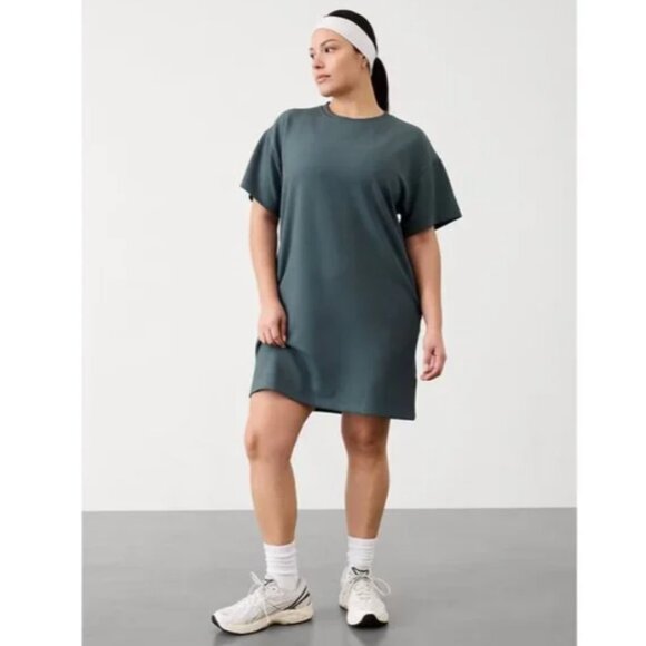 Athleta Seasoft Rib Tee Dress in Eden XL - Picture 1 of 13